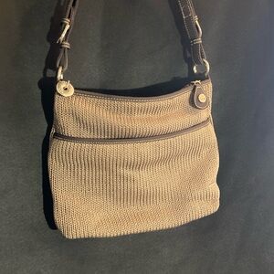 The Sak Brown Knit Shoulder Bag
